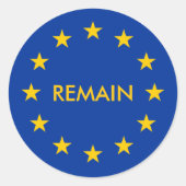 Europa Runder Aufkleber (Vorderseite)