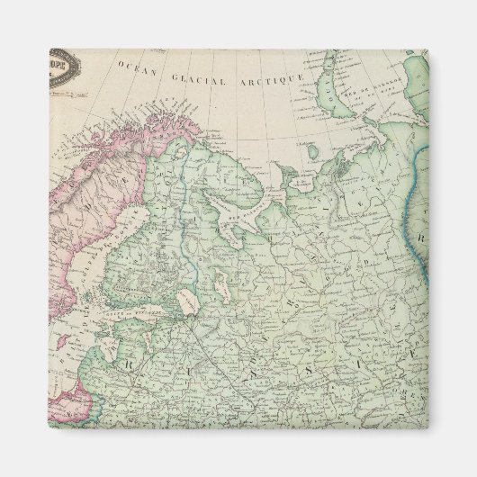 Europa, Russland, Finnland Magnet (Vorne)