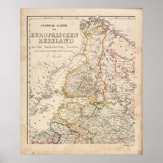 Europa, Russland, Finnland Poster (Vorne)