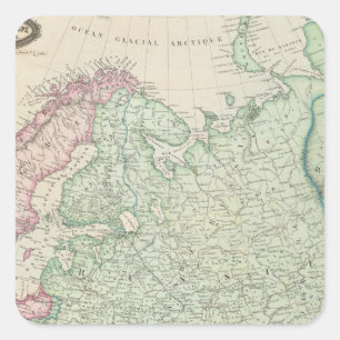 Europa, Russland, Finnland Quadratischer Aufkleber