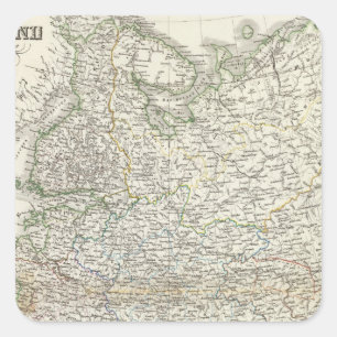Europa - Russland Quadratischer Aufkleber