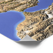 Europa, schattige Reliefkarte Poster (Ecke)