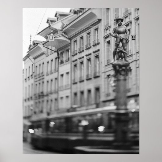 Europa, Schweiz, Bern. Straßenbahn, Marktgasse Poster (Vorne)
