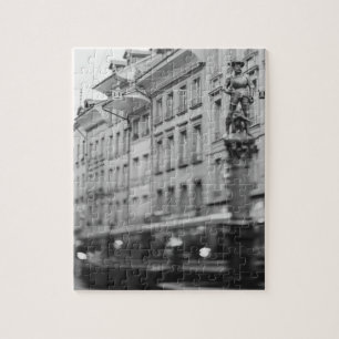 Europa, Schweiz, Bern. Straßenbahn, Marktgasse Puzzle