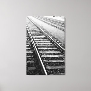 Europa, Schweiz, Zürich. Gleise Leinwanddruck