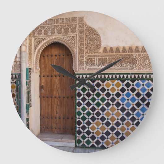 Europa, Spanien, Andalusien, Granada, Alhambra Große Wanduhr (Vorderseite)