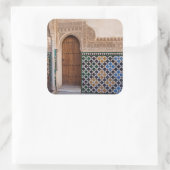 Europa, Spanien, Andalusien, Granada, Alhambra Quadratischer Aufkleber (Tasche)