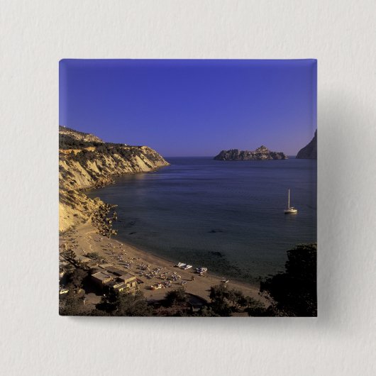 Europa, Spanien, Balearen, Ibiza, Cala d'Hort Button (Vorderseite)