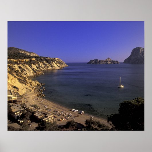 Europa, Spanien, Balearen, Ibiza, Cala d'Hort Poster (Vorne)