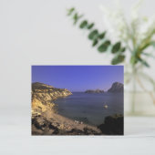 Europa, Spanien, Balearen, Ibiza, Cala d'Hort Postkarte (Stehend Vorderseite)