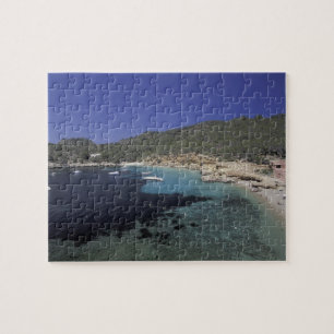 Europa, Spanien, Balearen, Ibiza, Cala Salada. Puzzle