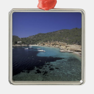 Europa, Spanien, Balearen, Ibiza, Cala Salada. Silbernes Ornament