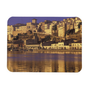 Europa, Spanien, Balearen, Menorca, Mao.Dämmerung Magnet