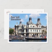 Europa - Spanien - Barcelona - Port Vell - Postkarte (Vorne/Hinten)
