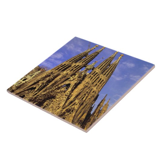 Europa, Spanien, Barcelona, Sagrada Familia Fliese (Seite)