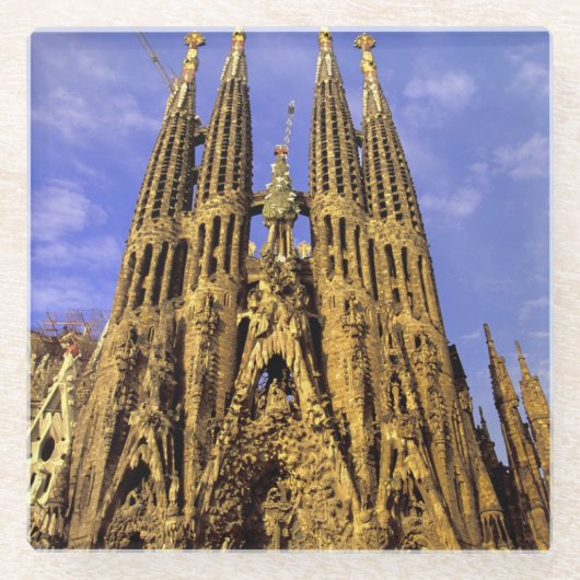 Europa, Spanien, Barcelona, Sagrada Familia Glasuntersetzer (Vorderseite)