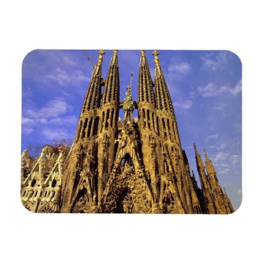Europa, Spanien, Barcelona, Sagrada Familia Magnet (Horizontal)