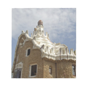Europa, Spanien, Katalonien, Barcelona. Park Güell Notizblock