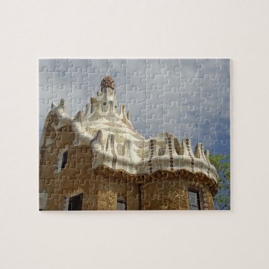 Europa, Spanien, Katalonien, Barcelona. Park Guell Puzzle (Horizontal)