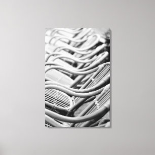 Europa, Spanien, Mallorca. Café-Stühle, Palma Leinwanddruck