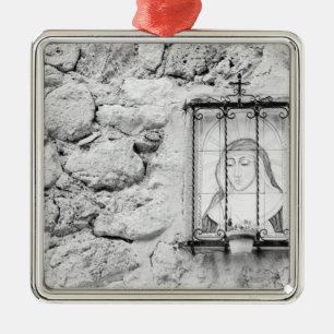 Europa, Spanien, Mallorca. Die Heilige Mauer, Ornament Aus Metall
