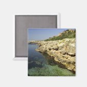 Europa, Spanien, Menorca (auch Menorca), Binibeca. Magnet (Vorderseite/Rückseite)