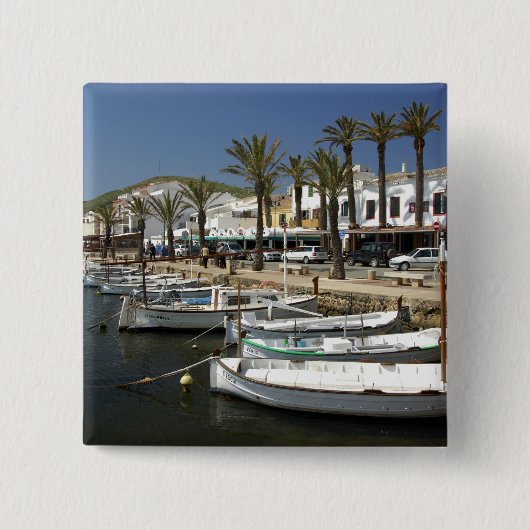 Europa, Spanien, Menorca (auch Menorca). Fischfang Button (Vorderseite)