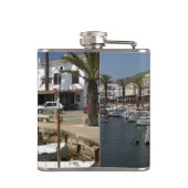 Europa, Spanien, Menorca (auch Menorca). Fischfang Flachmann (Rückseite)