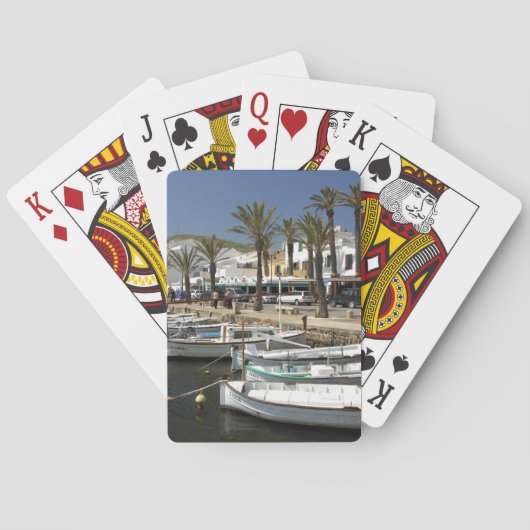 Europa, Spanien, Menorca (auch Menorca). Fischfang Spielkarten (Rückseite)