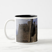 Europa, Spanien, Ponferrada, Leon. Templer Zweifarbige Tasse (Links)