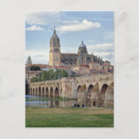 Europa, Spanien, Salamanca Die römische Brücke übe