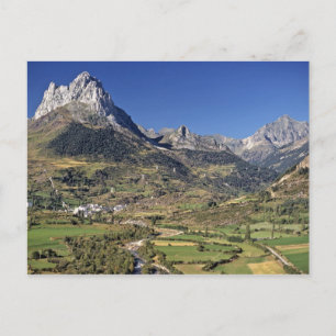 Europa, Spanien, Sallent de Gallego. Ein kleines Postkarte