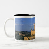 Europa, Spanien, Segovia. Der Alcazar, eine Welt Zweifarbige Tasse (Links)