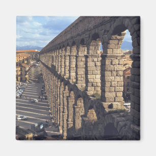 Europa, Spanien, Segovia. Schatten von Spätlicht Magnet