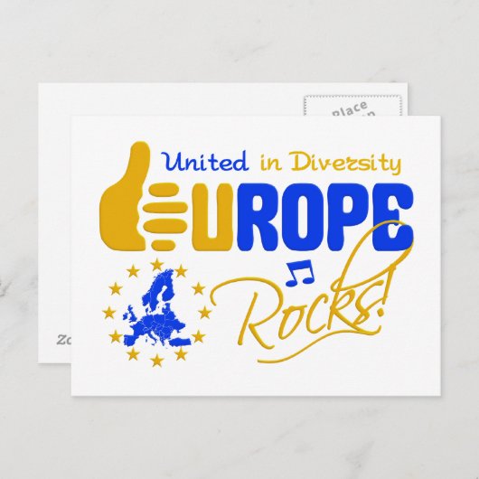 Europa Steine! Postkarte (Vorne/Hinten)