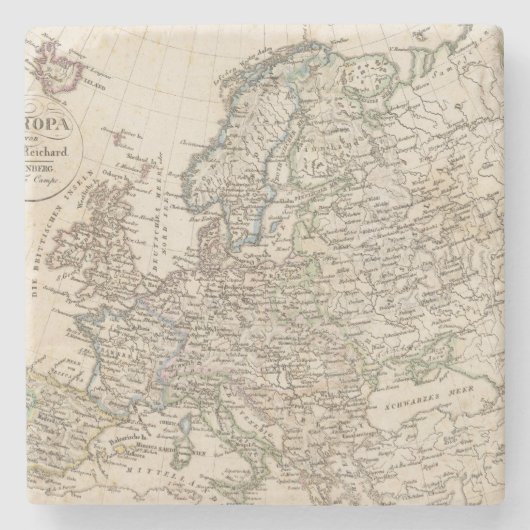 Europa Steinuntersetzer (Vorderseite)