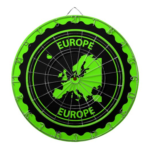Europa-Stempel Dartscheibe (vorne)