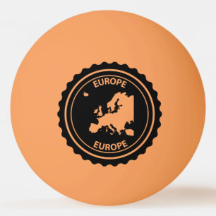 Europa-Stempel Tischtennisball