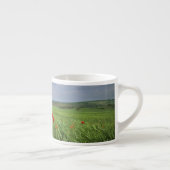 Europa, Toskana, Poggiolo. Rote Pfeffer Espressotasse (Rechts)