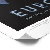 Europa Tour - Retro Space Travel Art Poster (Ecke)