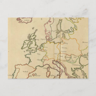 Europa und die Großstädte Postkarte