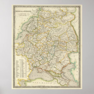 Europa und Russland Poster