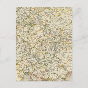 Europa und Russland Postkarte
