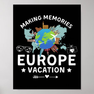 Europa Urlaub 2025 Erinnerungen Familienurlaub mac Poster
