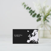 EUROPA v2 - Platin Visitenkarte (Stehend Vorderseite)