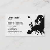 EUROPA v2 - Platin Visitenkarte (Rückseite)
