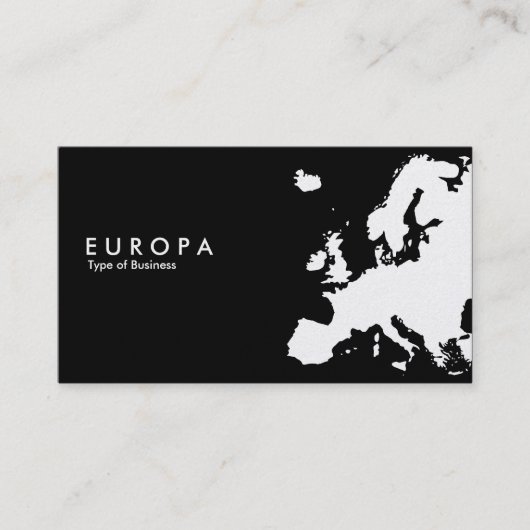 EUROPA v2 - Platin Visitenkarte (Vorderseite)