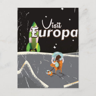 Europa Vintage-Reiseposter Postkarte