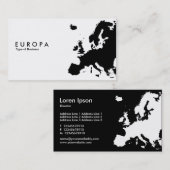 EUROPA VISITENKARTE (Vorne/Hinten)