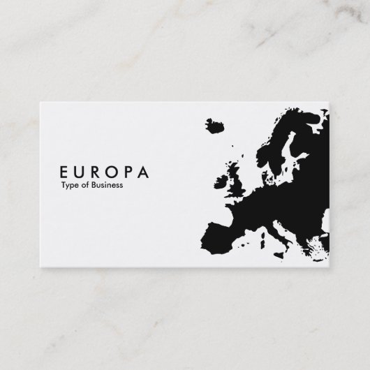 EUROPA VISITENKARTE (Vorderseite)
